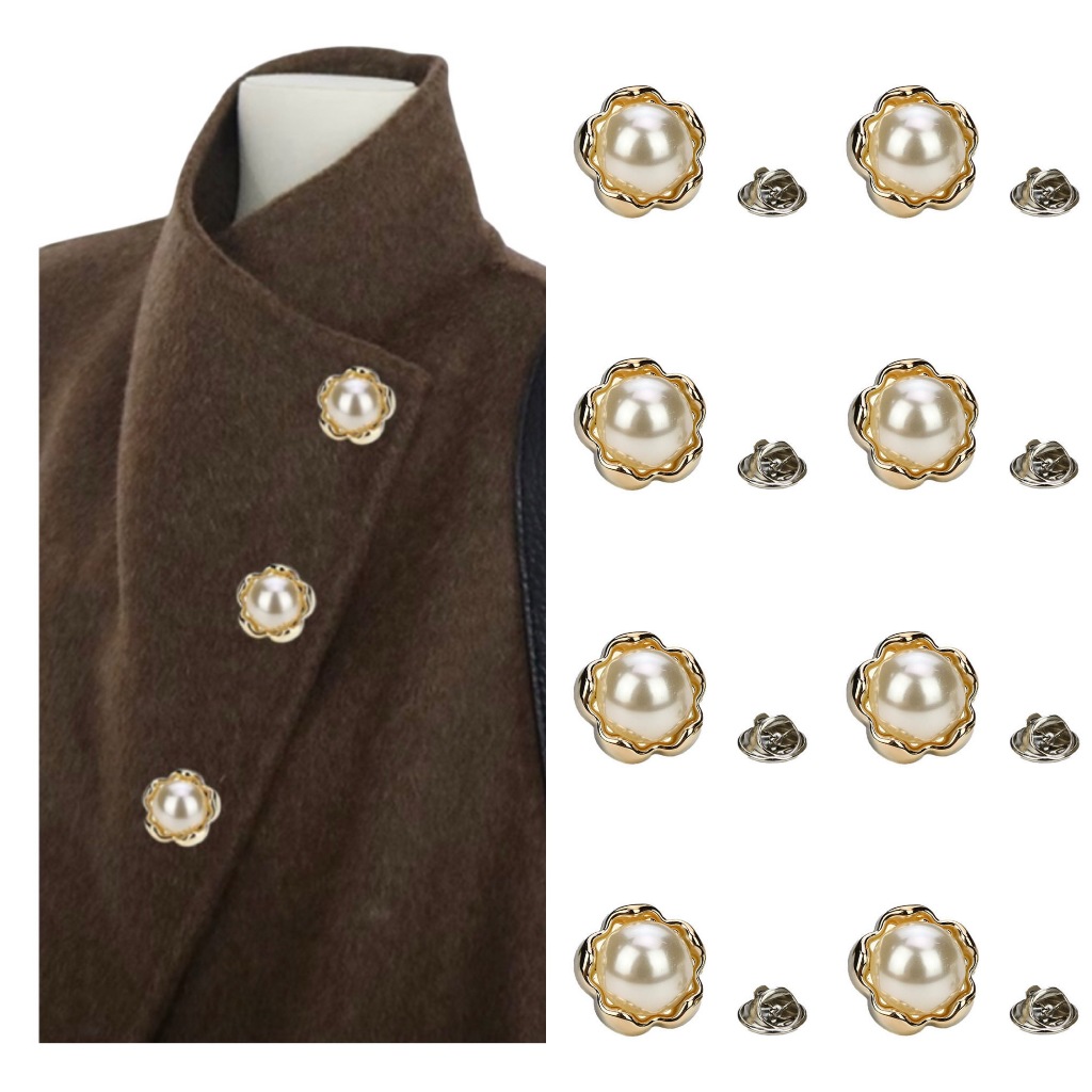 10 Peças Pin Botton Tipo Botão Roupa 18mm Flor | Shopee Brasil