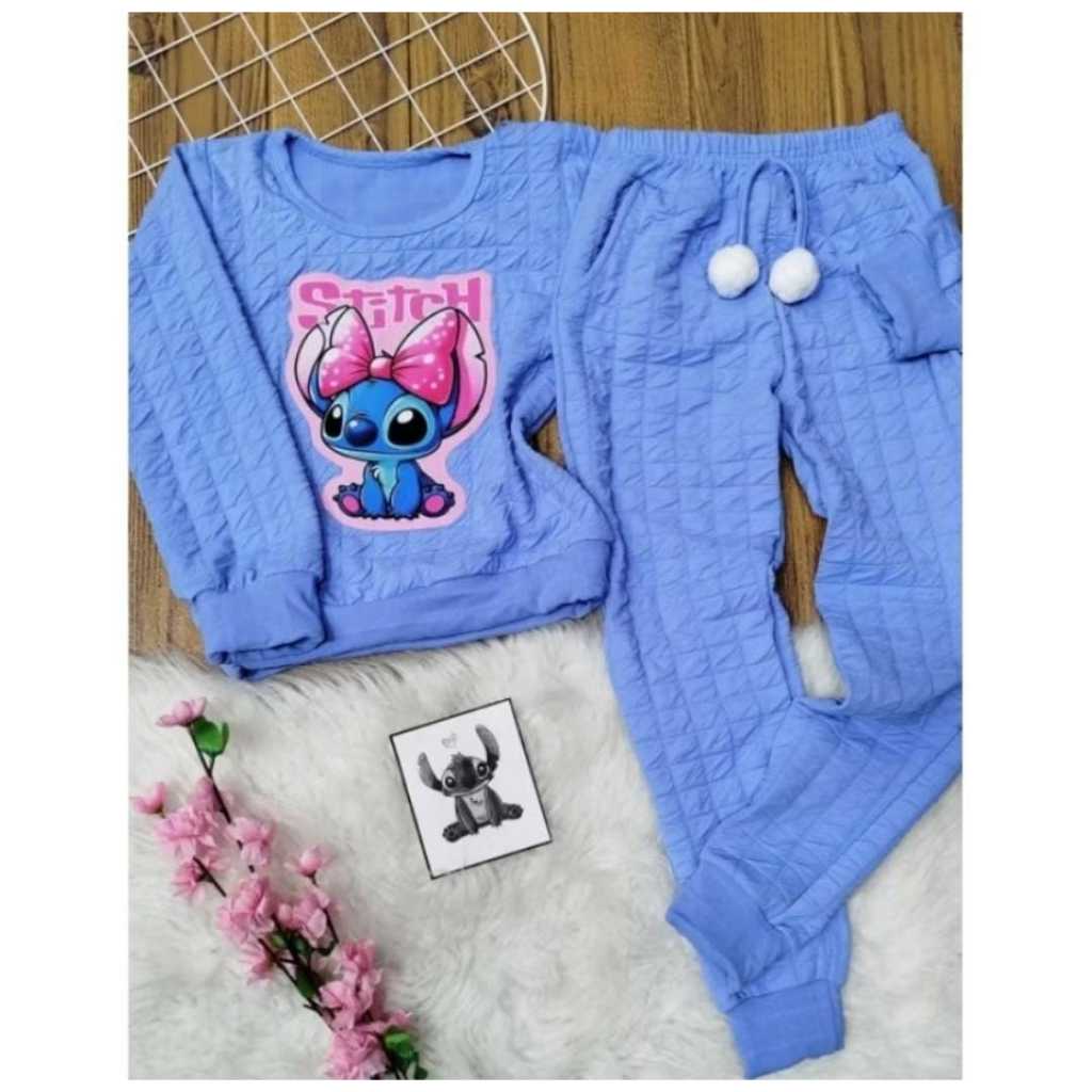 Conjunto Infantil Stitch Roupa Inverno Frio | Shopee Brasil