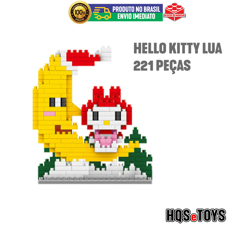 Boneca Hello Kitty na Lua 221 peças Disney Nano Blocks nanoblock micro ...