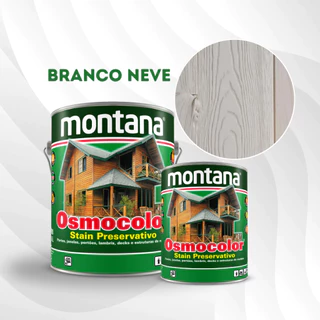 Osmocolor Stain Branco Neve Acetinado 900ml e 3,6L Montana