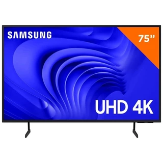 Smart TV Samsung 75" UHD 4K Processador Crystal 4K Gaming Hub Alexa built in