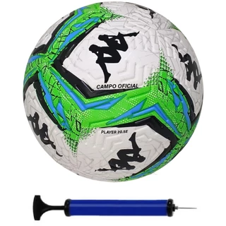BOLA DE FUTEBOL CAMPO KAPPA PLAYER + BOMBA DE AR