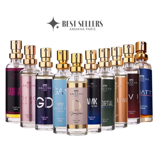 Kit Best Sellers com 100 fragrâncias Feminino e Masculino 15ml | Amakha Paris