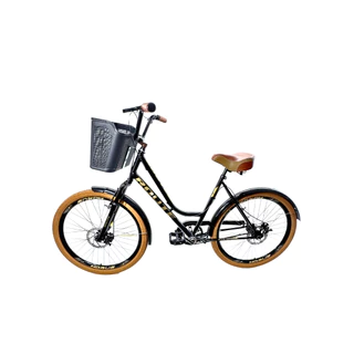 Bicicleta Retrô Vintage Aro 26 com Freio a Disco e Suspensão - Sem Marcha em Oferta na Shopee