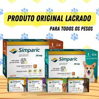 Anti Pulgas Carrapatos Simparic Para Cães Todos os Tamanhos (escolha o tamanho no anuncio)
