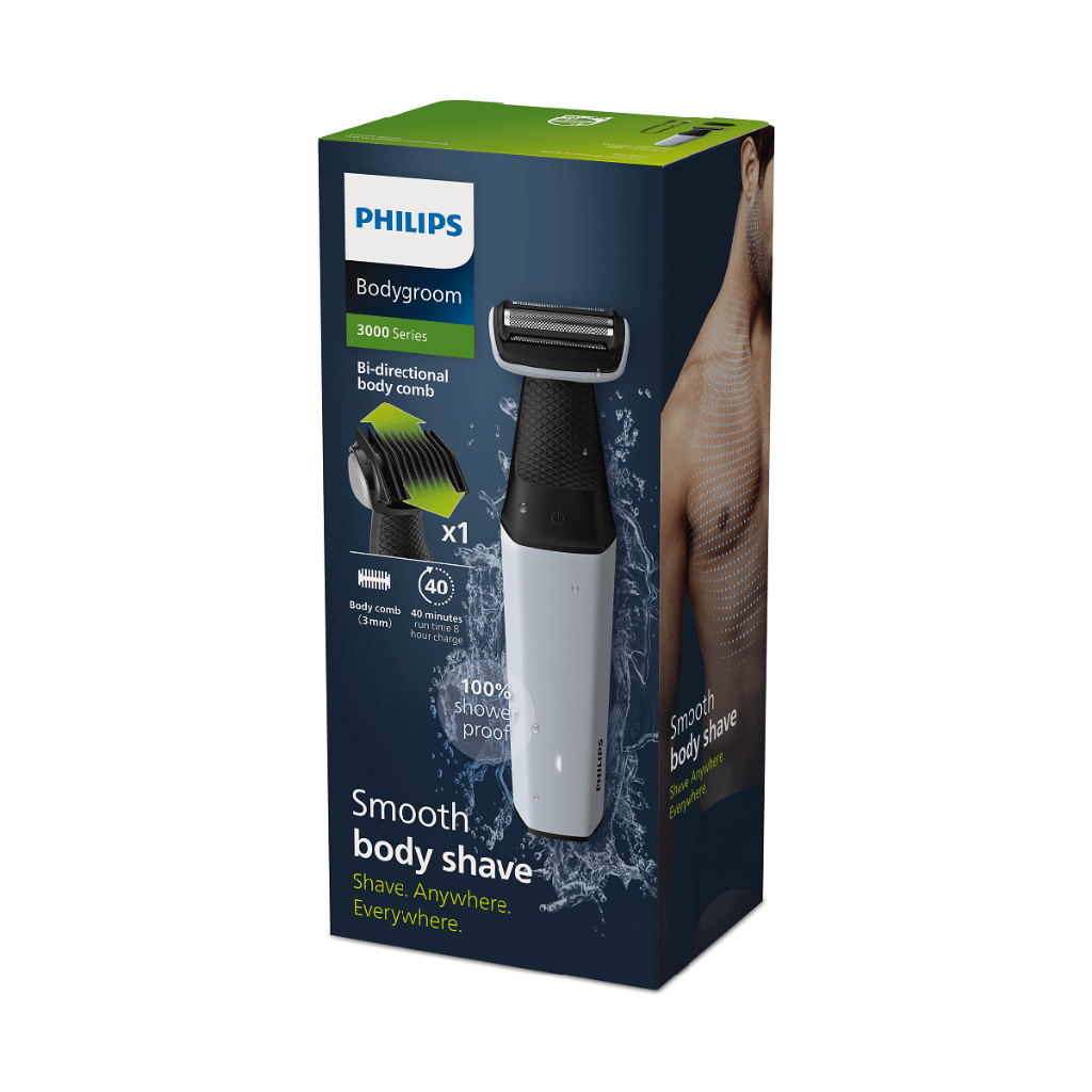 Philips Bodygroom Aparador e Raspador de Pelos para o Corpo, à Prova d ...