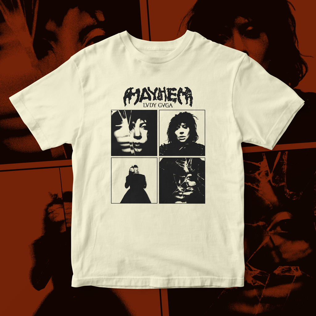 Camiseta Mayhem (Lady Gaga) de Algodão Unissex | Shopee Brasil