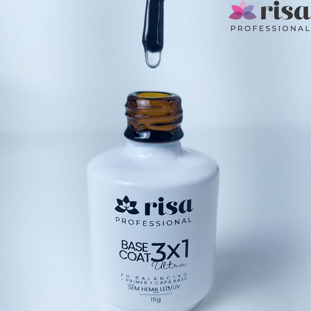 Base coat 3x1 Risa (Ph, Primer e Capa Base) Sem HEMA LED/UV 15g