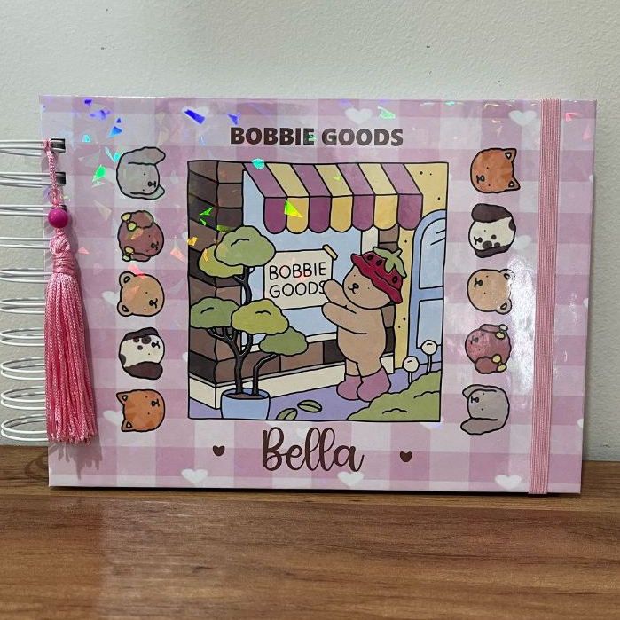 Bobbie Goods 180G - CAPA DURA HOLOGRÁFICA - 30, 50, 100 ou 130 Folhas ...