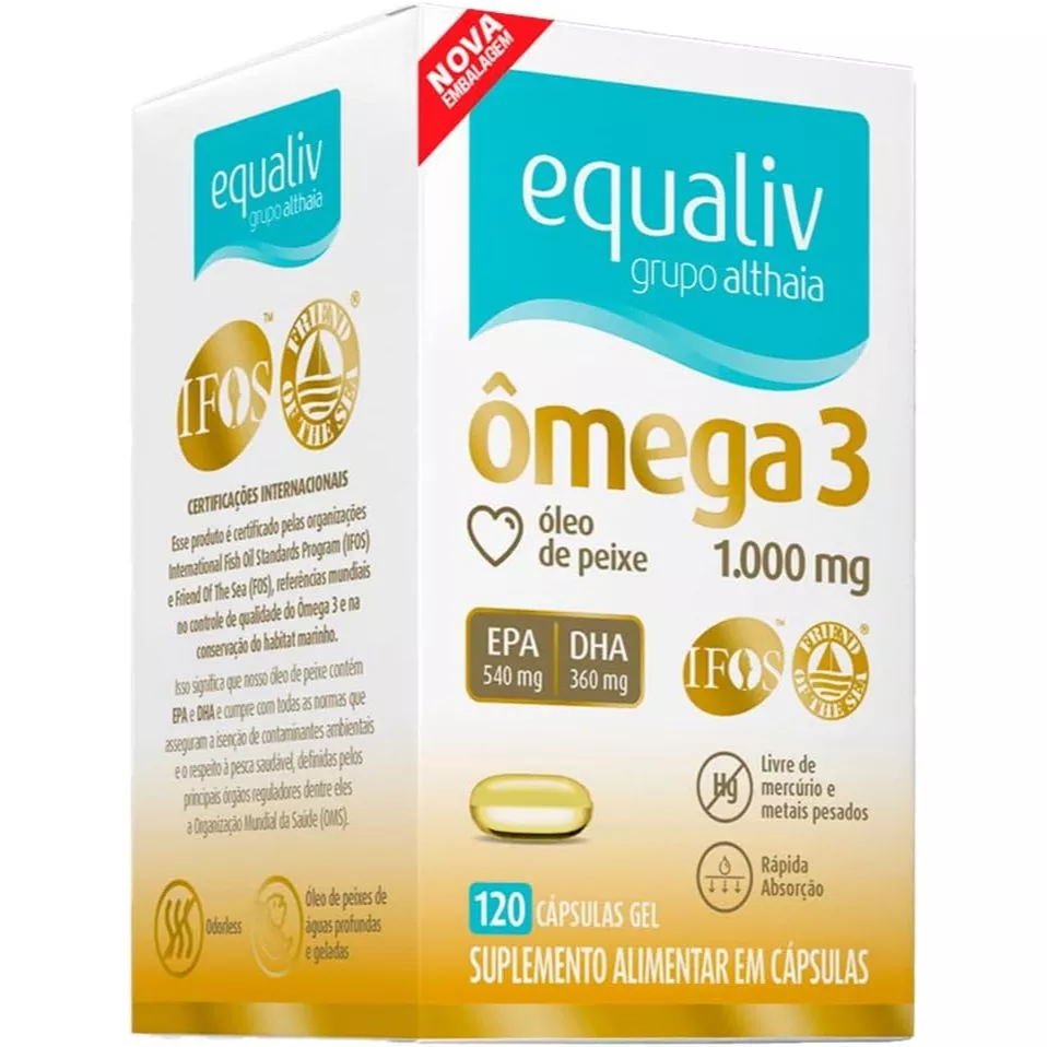 ÔMEGA 3 - 120 CAPSULAS EQUALIV