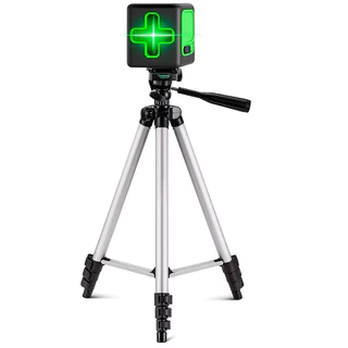 Nível Laser Verde 2 Linhas Ajuste Automático Classe A com Tripé - Precisão e Praticidade