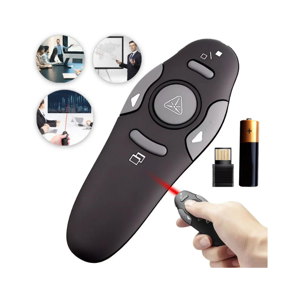 Controle sem Fio Caneta Laser Passador de Slide Escritório Apresentação ...