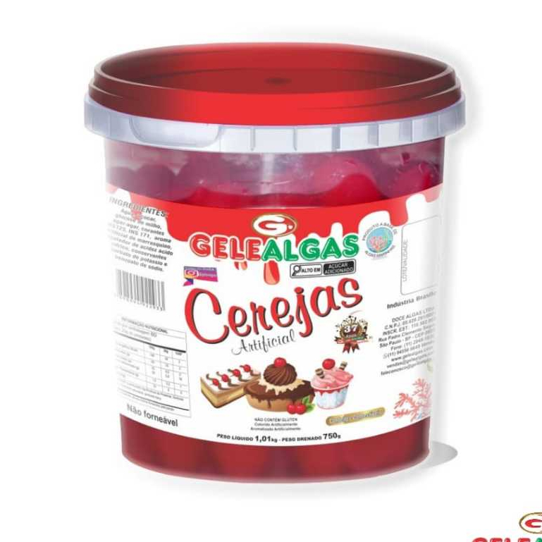 Confeito Sabor Cereja 1,01Kg - Gelealgas