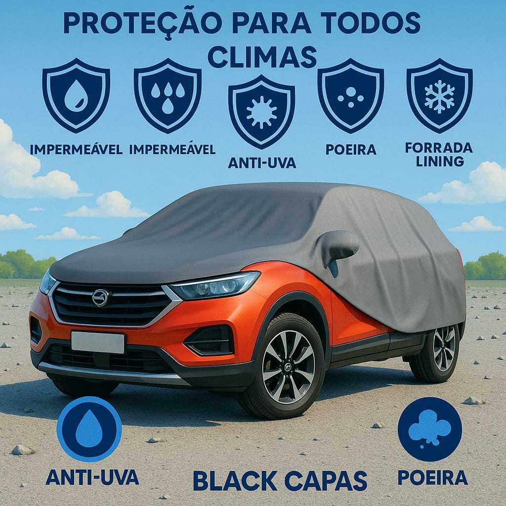 Capa para cobrir carro contra sol chuva poeira animais 100% impermeavel ...
