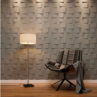 Kit 30 Placas PVC 3D Revestimento de Parede Decorativa