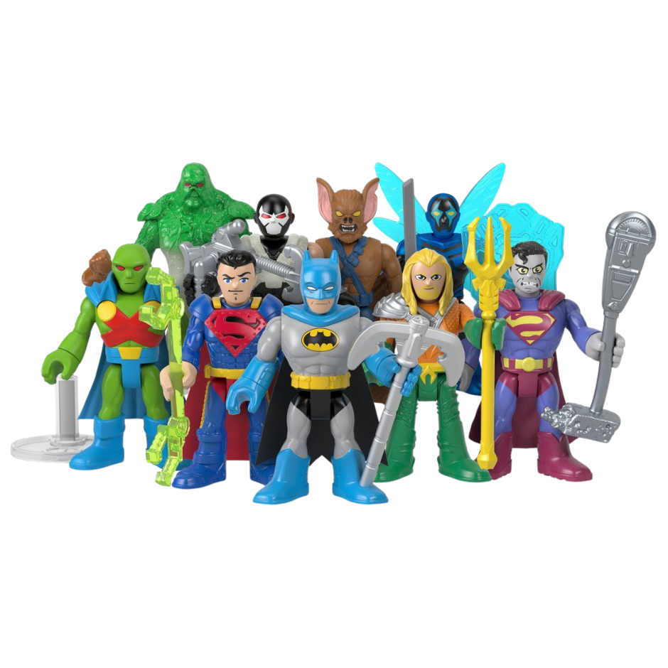 Imaginext Super Friends Figuras de Ação Mini Colecionável 7cm - À