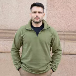 Casaco Masculino Verde Moletom Microfibra Fleece Soft Básico Casual Sem Capuz Leve Quente Gola Alta