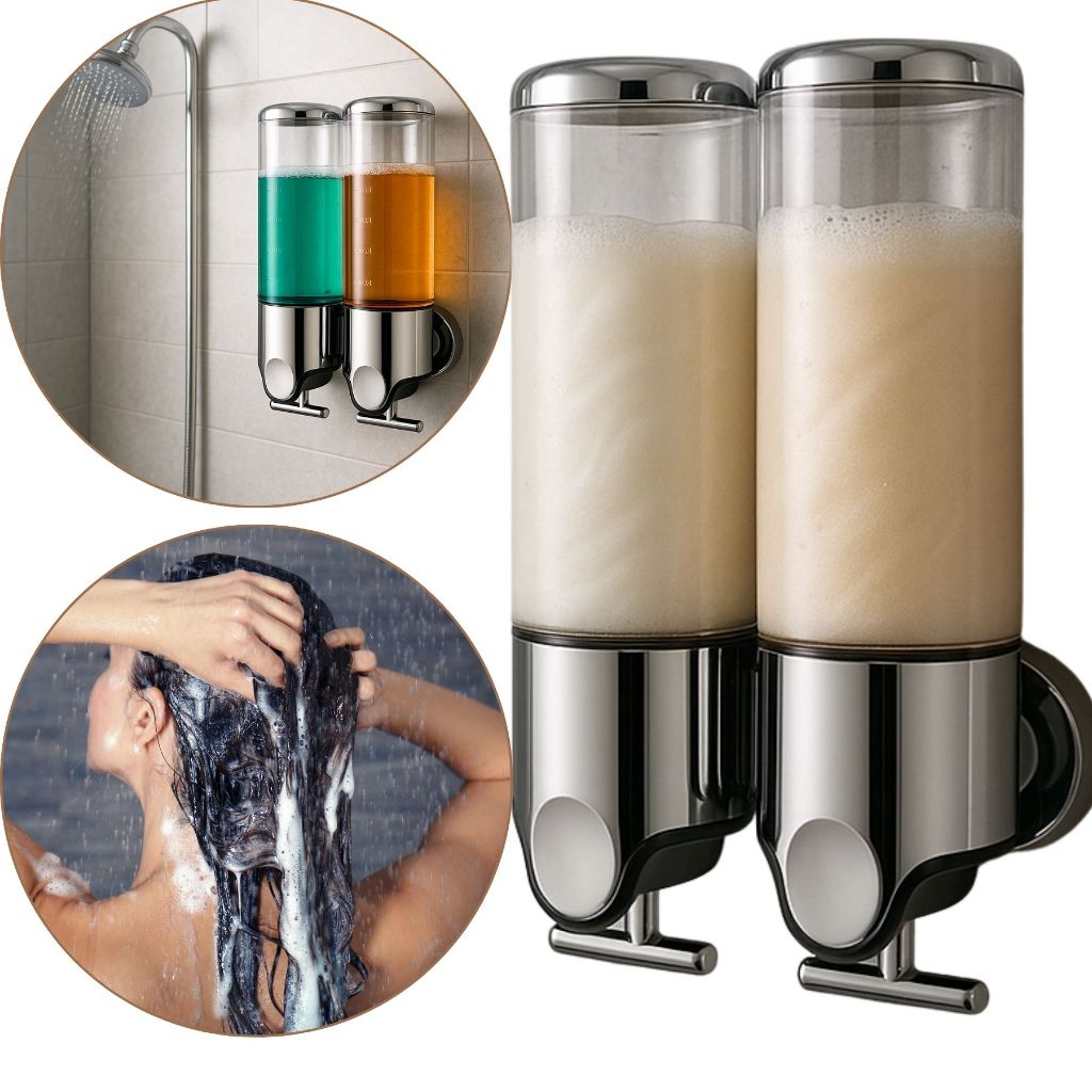 Organizador de Banheiro Sabonete Dispenser De Gel Shampoo Condicionador Creme Álcool Parede
