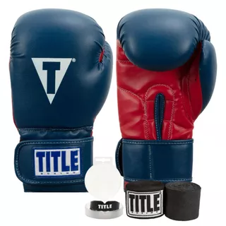 Kit Boxe Completo Title Essentials – Luva Muay Thai + Bandagem + Protetor Bucal | Treino Profissional