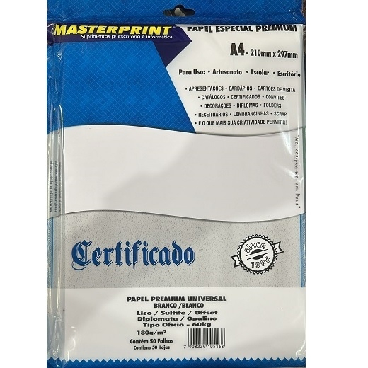 Papel Opaline Diplomata com 50 folhas