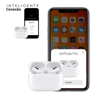 Fone Bluetooth Para AirPods Pro Linha Premium com Carregamento por Indução GPS Super Bass 3 Geração