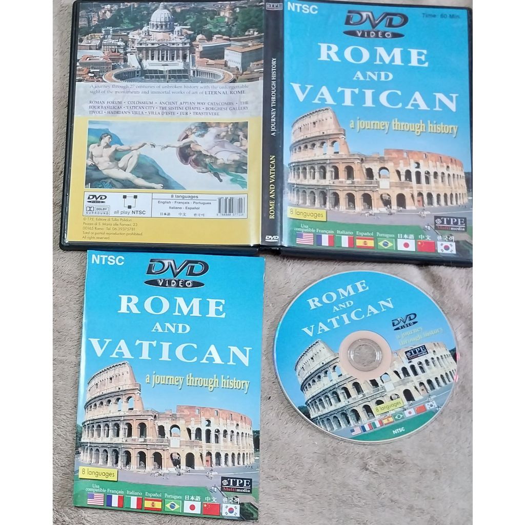 dvd original rome and vatican – a journey through history | Shopee Brasil