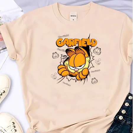 Camiseta t-shirt linda 100% algodao Garfield