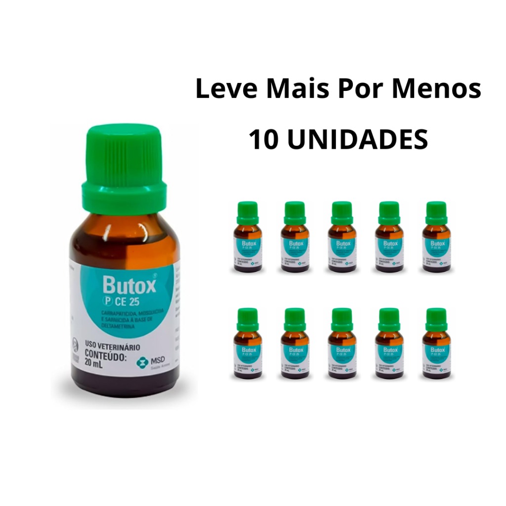 Kit 10 Butox 20ml Veneno Pulgas, Carrapatos para higienização do ...