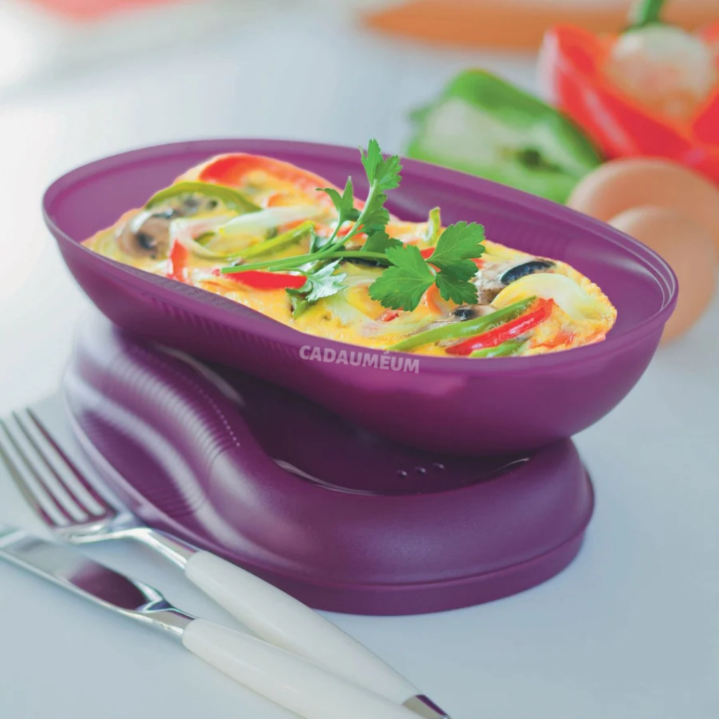 Tupperware EGG PAN Rainbow Cooker① Omeleteira Tupperware Instant Gourmet com Dois Instant Egg Ovo sem