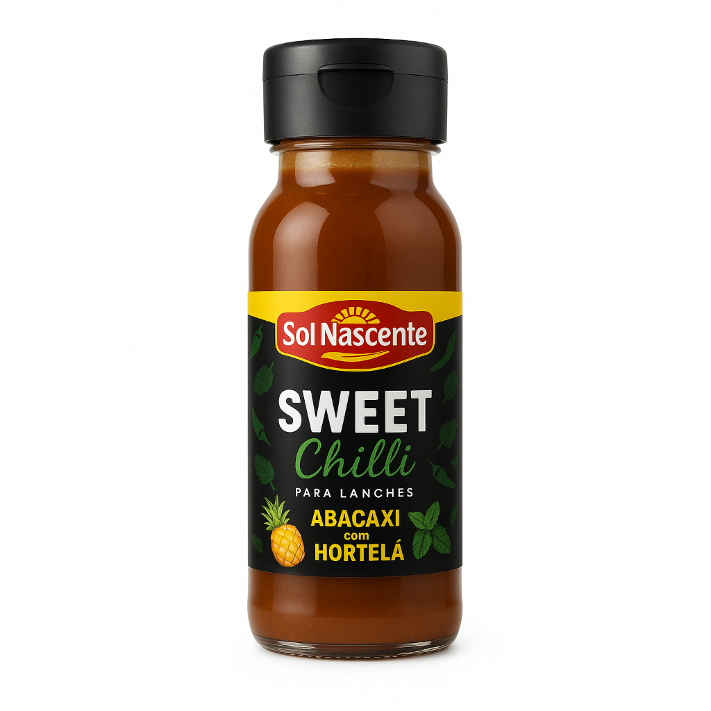 Molho Sweet Chilli Sabor Abacaxi com Hortelã 270g - Sol Nascente