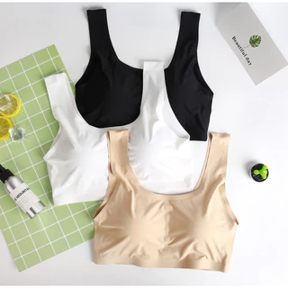 Top Sutiã Regata Ice Silk Sem Costura | Frescor, Elasticidade e Conforto em Oferta na Shopee