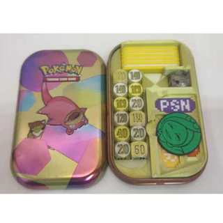 Mini Latas Pokémon TCG | Mini Lata + Estojo + Marcadores + Contadores | Kit Completo