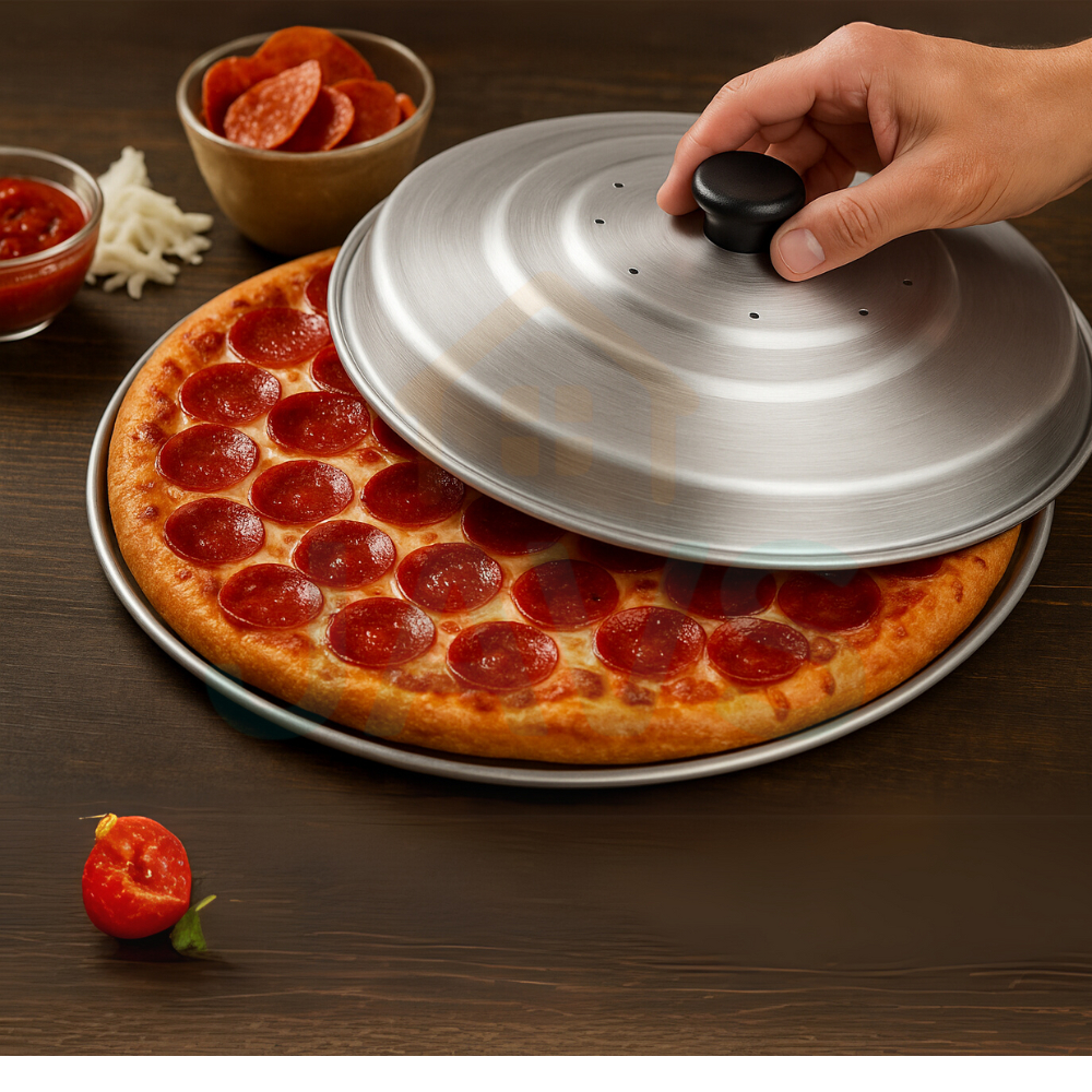 Forma Pizza ou Kit Pizza - Forma + Tampa em Alumínio Pizzas 