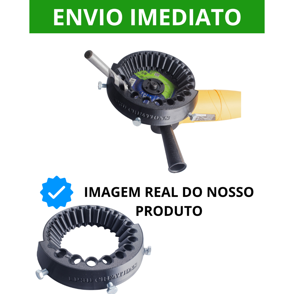 Gabarito Afiador de Broca em Esmerilhadeira 5" | Disco de 125 mm