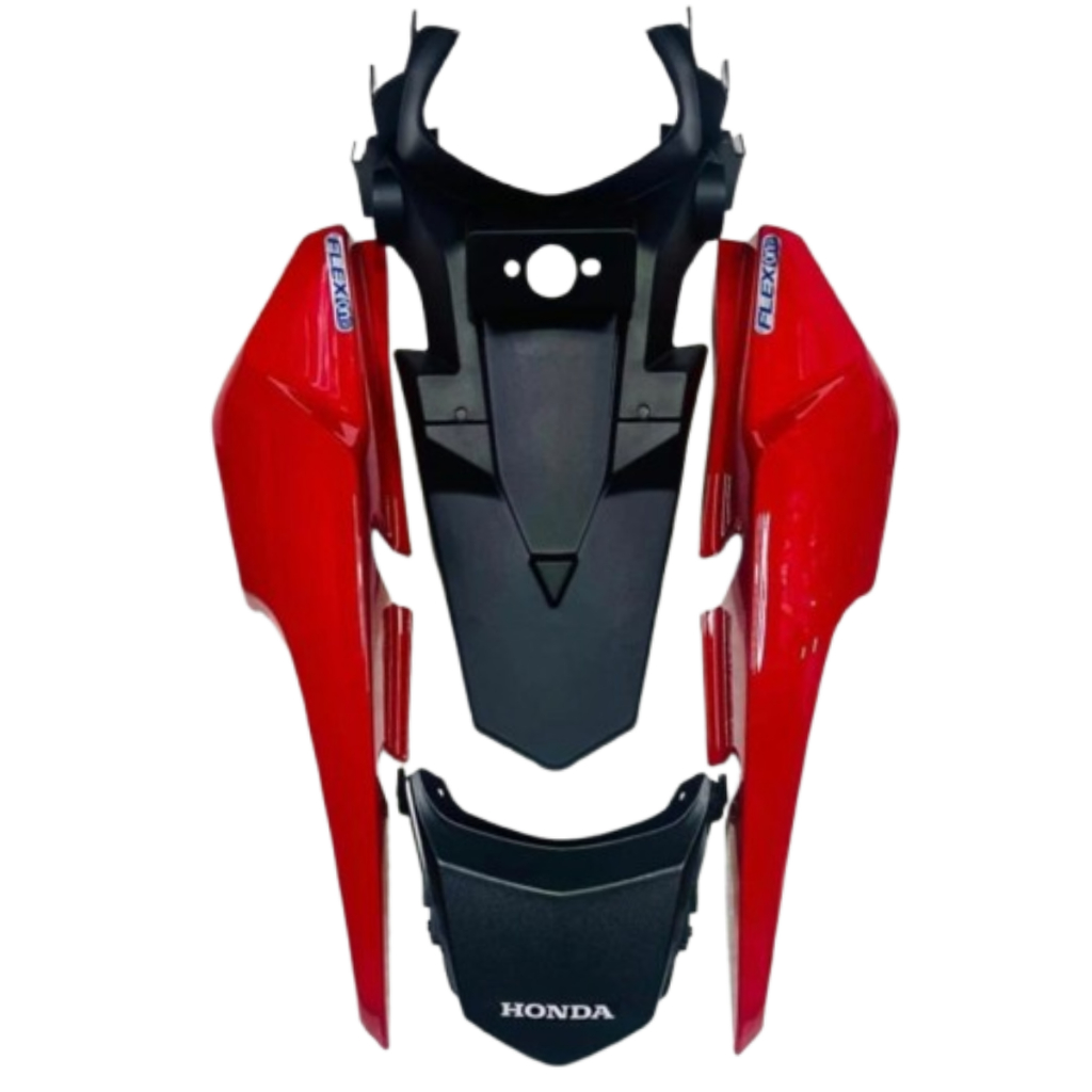 rabeta fan 160 - start 160 - paralama traseiro Vermelho