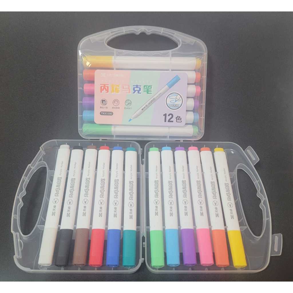 Maleta de Canetas Coloridas – 12 Cores Vibrantes para Criatividade ...