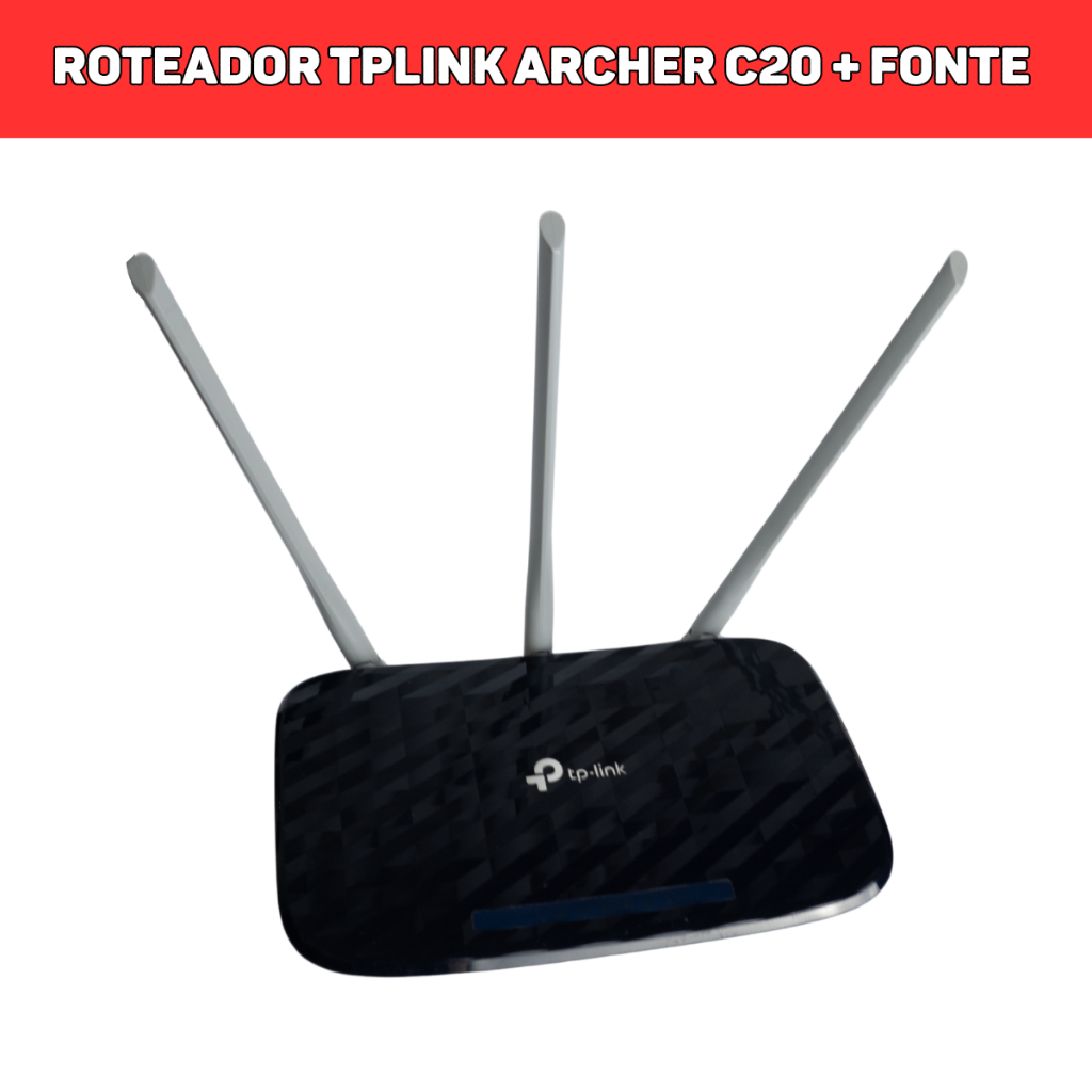 Roteador TP-Link Archer C20 - AC750 ( Usado ) barato e potente