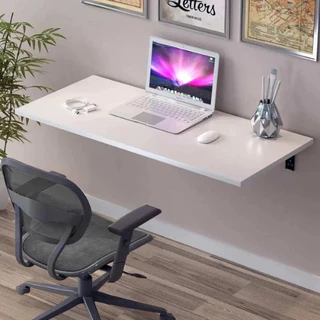 Mesa Dobrável 100cm x 40cm de parede bancada retrátil 100% MDF cozinha escritório sala quarto