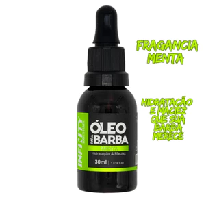 Kit 3x Óleo para Barba INFINITY LOOKS HAIR MENTAHidratação e Perfume SofisticadoPronta Entrega