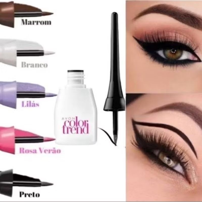 Delineador Líquido Avon Color Trend | Shopee Brasil