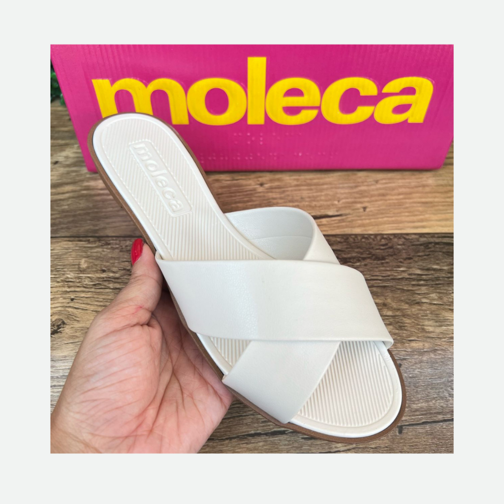 Sandália Rasteirinha Lisa Feminina Moleca – Conforto, Estilo e