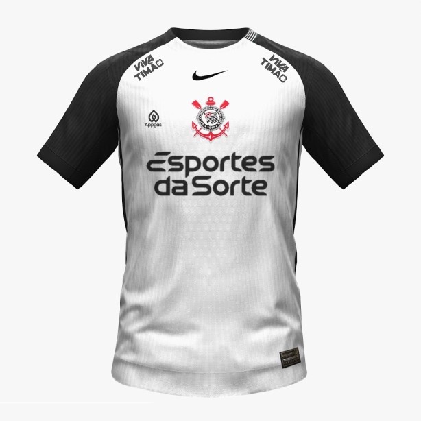 Camiseta do Corinthians Gaviões da Fiel Preta - Bordado 23/24 Irmãos metralha, Pavilhão 9, Tio Patinhas