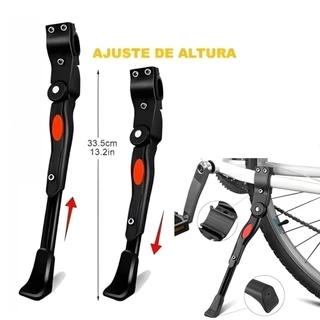 Descanso Lateral Pezinho Alumínio Para Bike Bicicleta Regulavel Emborrachado Com Apoio Aluminio Mtb TECNO SHOP BR