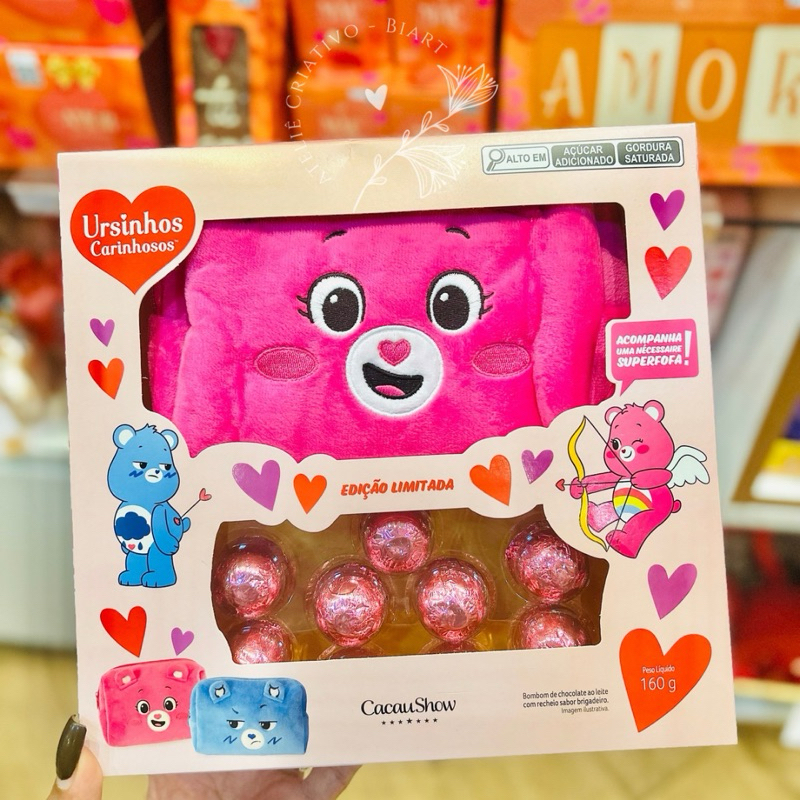 Necessaire Ursinhos Carinhosos Cacau Show Lançamento 2025 | Shopee Brasil