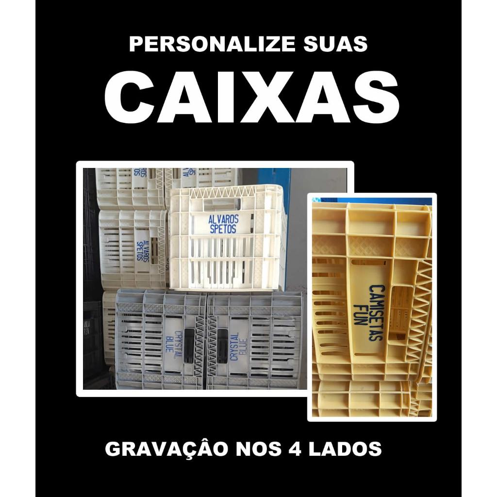 3 X Caixa Agricola Hortifruti Vazada Feira Plastica 49l Nf-e
