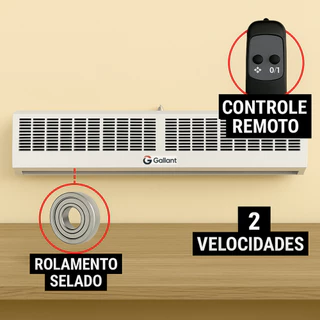 Nova Cortina De Ar Gallant 150cm Venezia 220V (GCA15MSC-BR220) em Oferta na Shopee