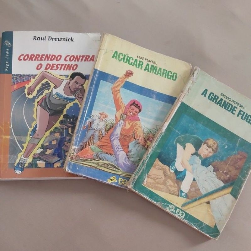 Kit 3 livros da serie vagalume ; Correndo contra o destino; Açúcar ...