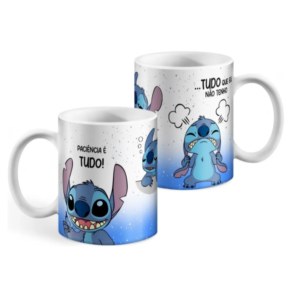 Caneca Stitch - Paciência | Shopee Brasil