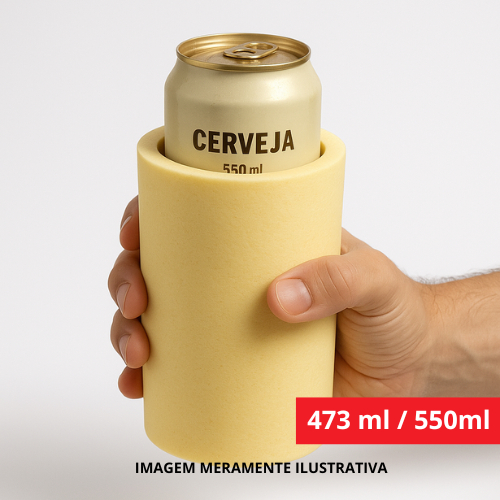 Porta Latão Térmico Isopor 473 550ml Kit 4 6 10 15 Unidades Cerveja Churrasco Praia Festa