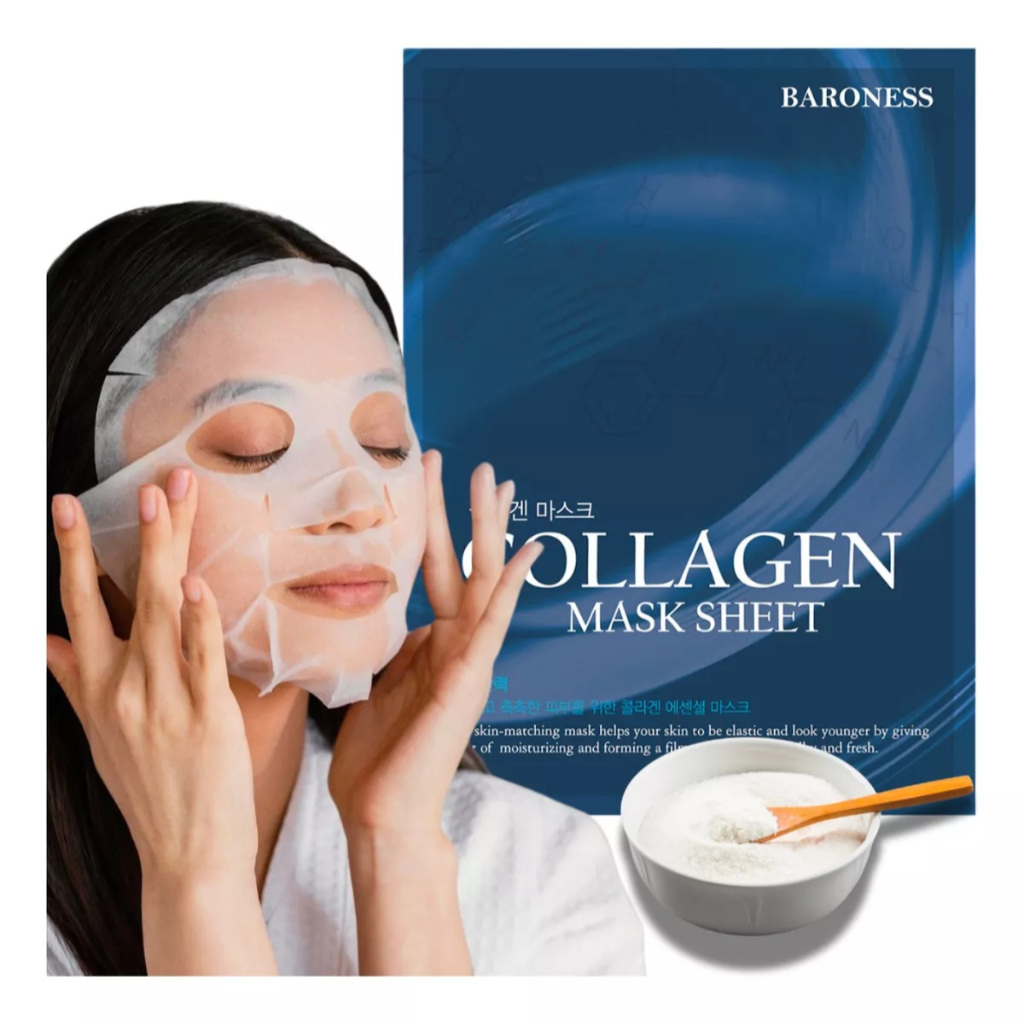 KIT COM 10 MASCARAS BARONESS COLAGENO | Shopee Brasil